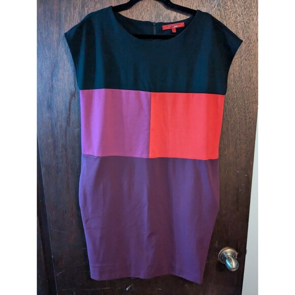 4/$12 Narciso Rodriguez Medium Color Block Knit Dress - Picture 1 of 6